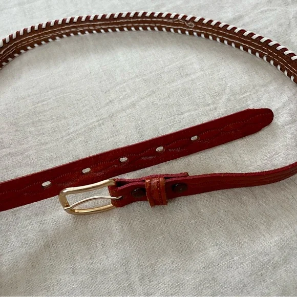 Vintage Beaded Skinny Belt - Picture 4 of 6